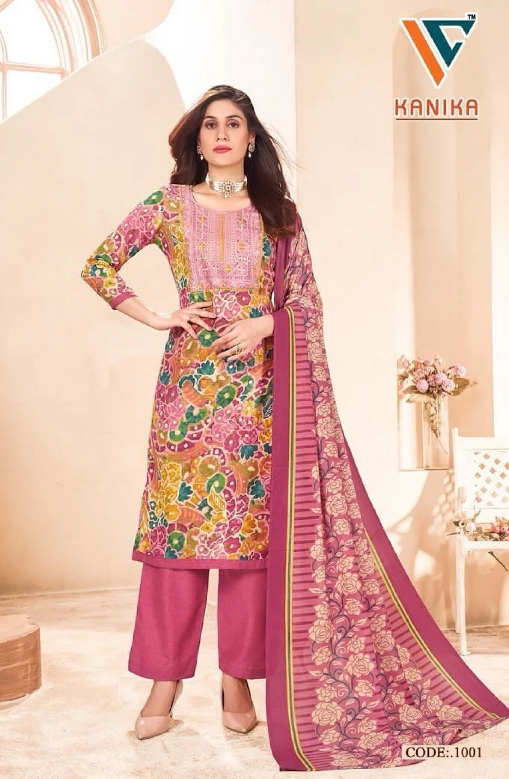 Kanika Vandana Creation | Muslin Patch Work Pant Style Readymade Suits with Fancy Dupatta