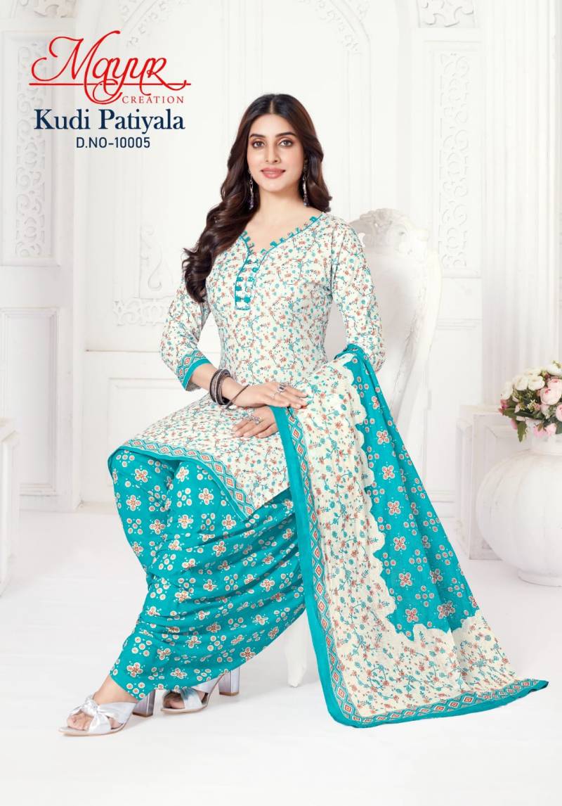 Mayur Kudi Patiyala Vol.10 – Pure Cotton Dress Material | Patiala Suit Set