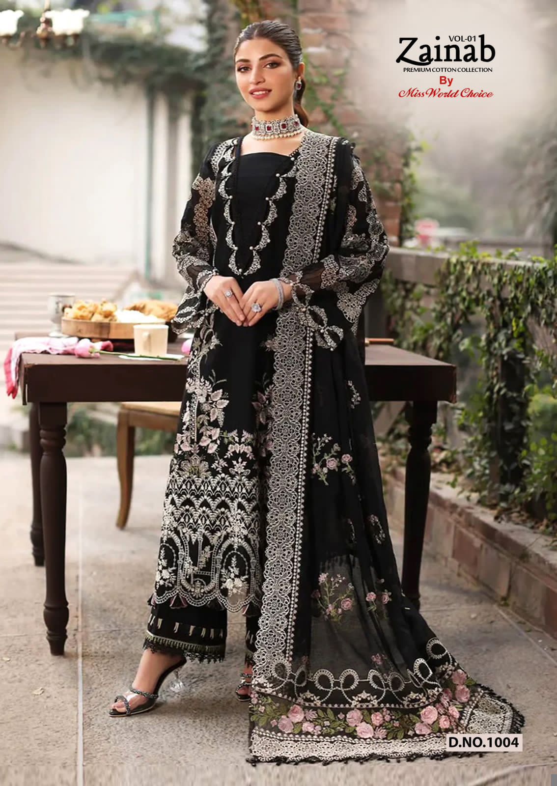 Zainab Readymade Pakistani Lawn Suit - Elegant Design, High Quality