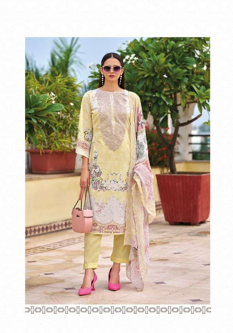 Elegant Pure Cotton Printed Suit with Embroidered Dupatta