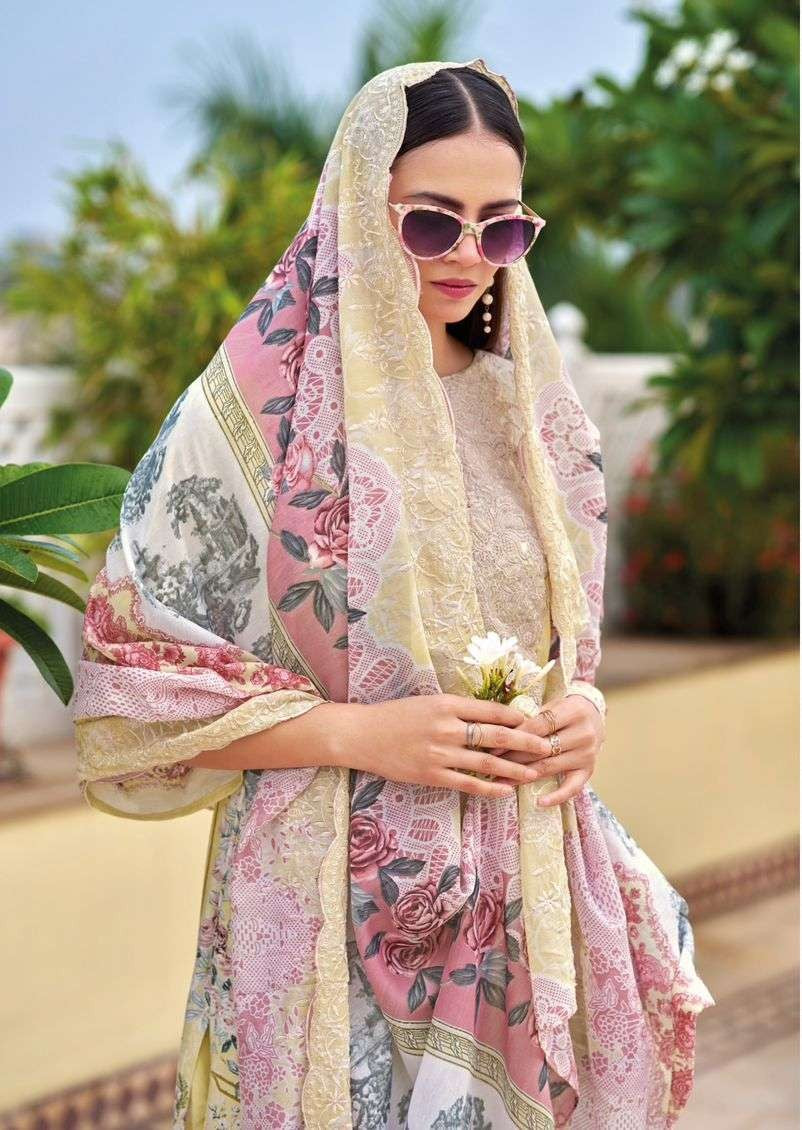 Elegant Pure Cotton Printed Suit with Embroidered Dupatta