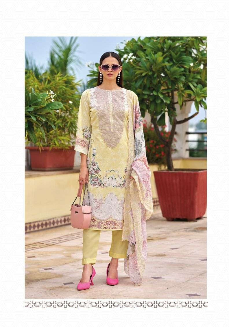 Elegant Pure Cotton Printed Suit with Embroidered Dupatta