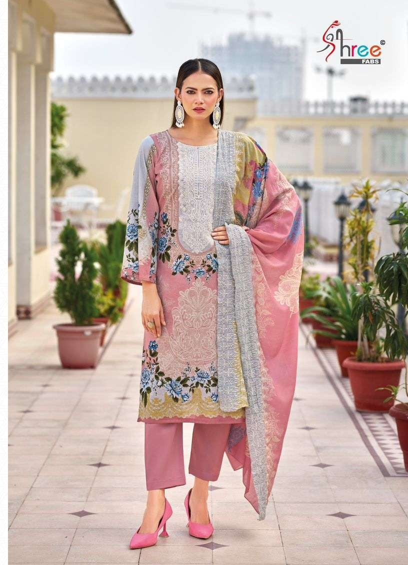 Elegant Pure Cotton Printed Suit with Embroidered Dupatta
