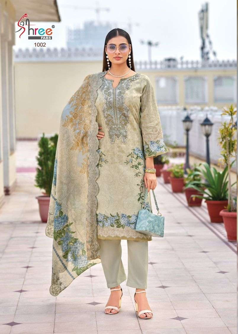 Elegant Pure Cotton Printed Suit with Embroidered Dupatta