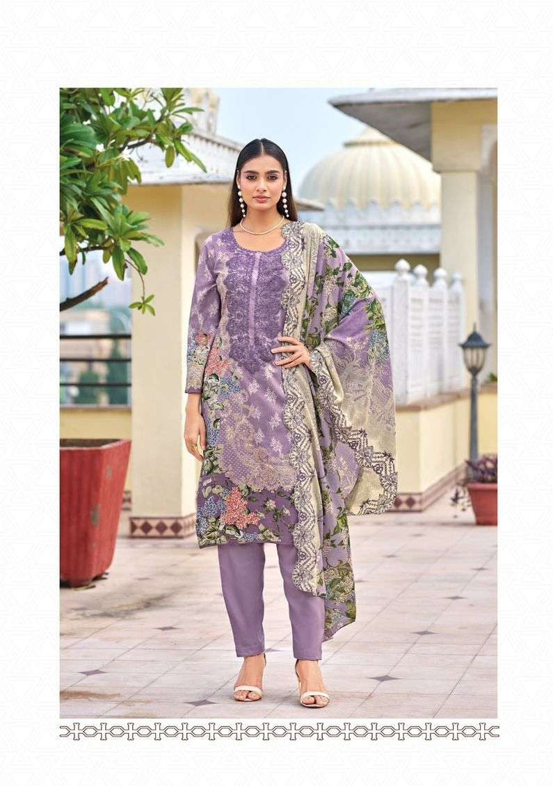 Elegant Pure Cotton Printed Suit with Embroidered Dupatta