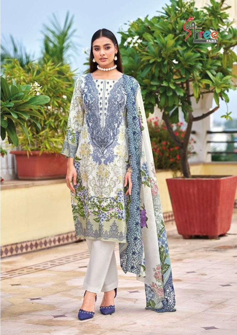 Elegant Pure Cotton Printed Suit with Embroidered Dupatta