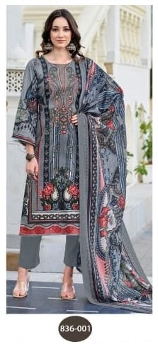 Pakistani Lawn Readymade Suit | Pure Cotton Lawn with Heavy Neck Embroidery