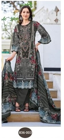 Cotton Lawn Ready-to-Wear Suit | Elegant Embroidered Pakistani Style