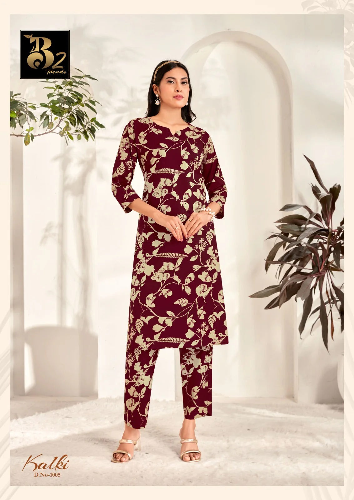 Kalki Trends  Cotton Printed Co-Ord Set for Women - Stylish Casual Wear Co-Ord