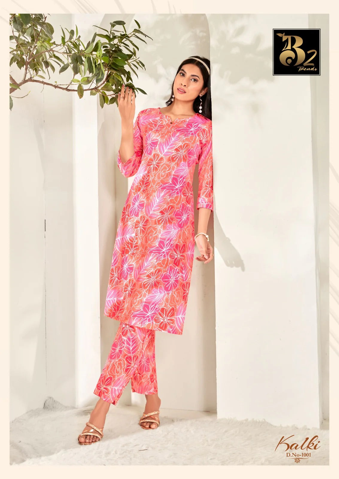 Kalki Trends  Cotton Printed Co-Ord Set for Women - Stylish Casual Wear Co-Ord