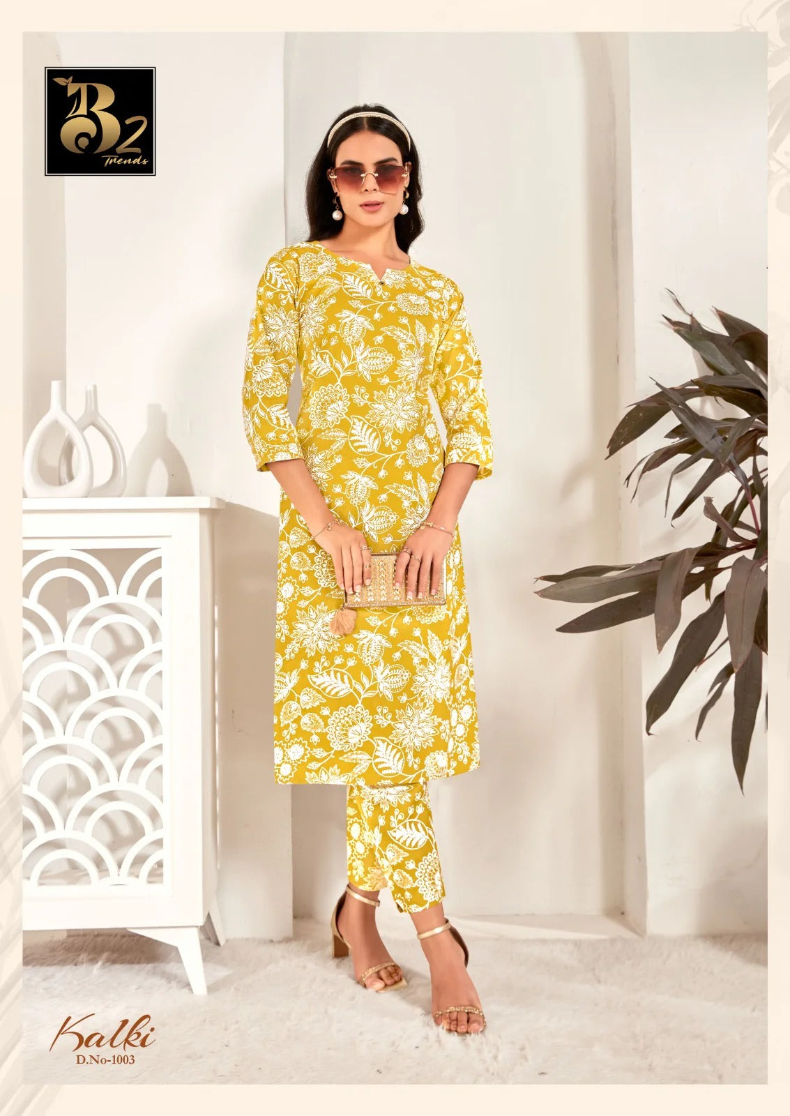 Kalki Trends  Cotton Printed Co-Ord Set for Women - Stylish Casual Wear Co-Ord