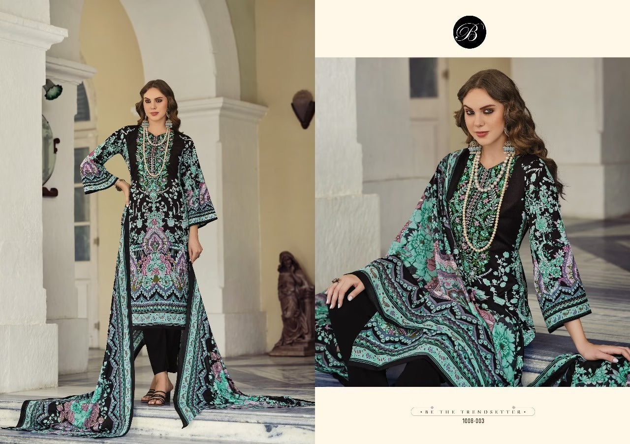 Belliza Naira Readymade Designer Suit - Heavy Lawn Stitched Salwar Kameez with Embroidery