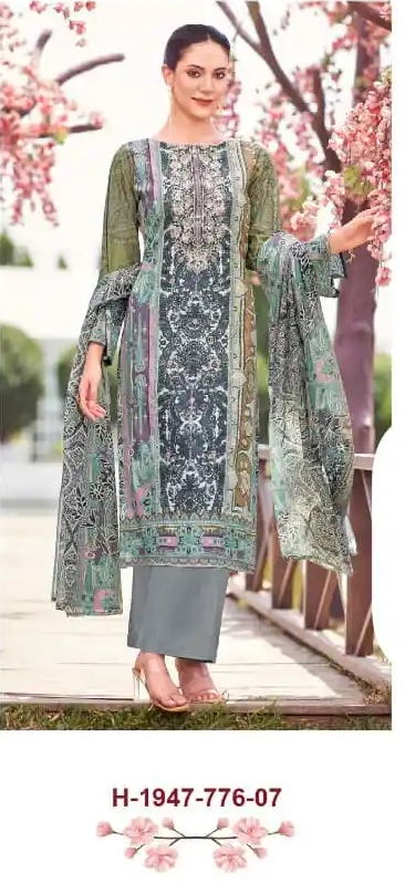 Designer Suit Readymade | Pure Cambric Cotton with Embroidery