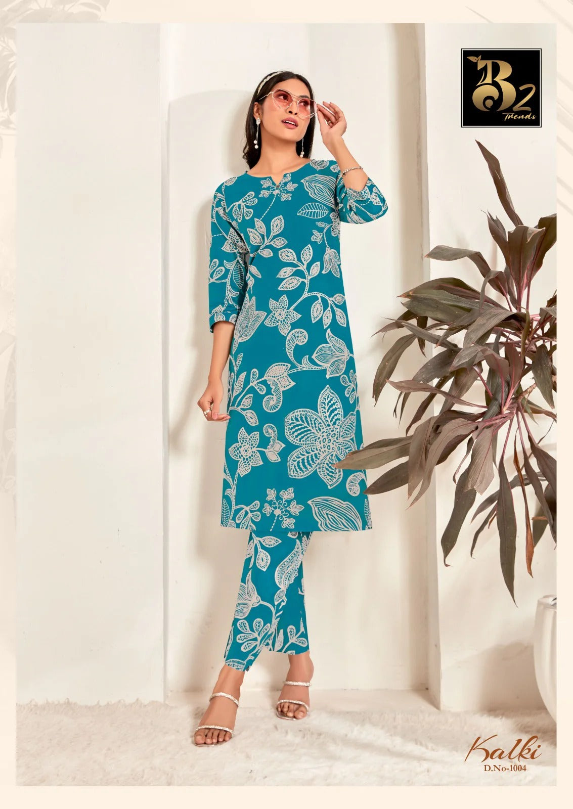 Kalki Trends  Cotton Printed Co-Ord Set for Women - Stylish Casual Wear Co-Ord