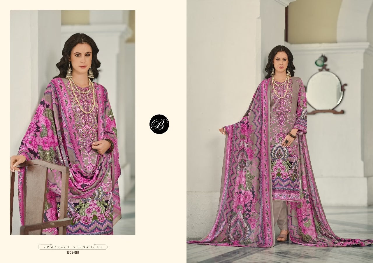Belliza Naira Readymade Designer Suit - Heavy Lawn Stitched Salwar Kameez with Embroidery