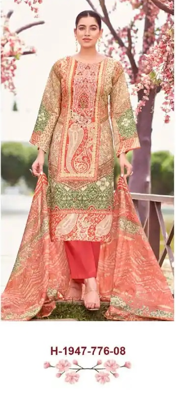 Designer Suit Readymade | Pure Cambric Cotton with Embroidery