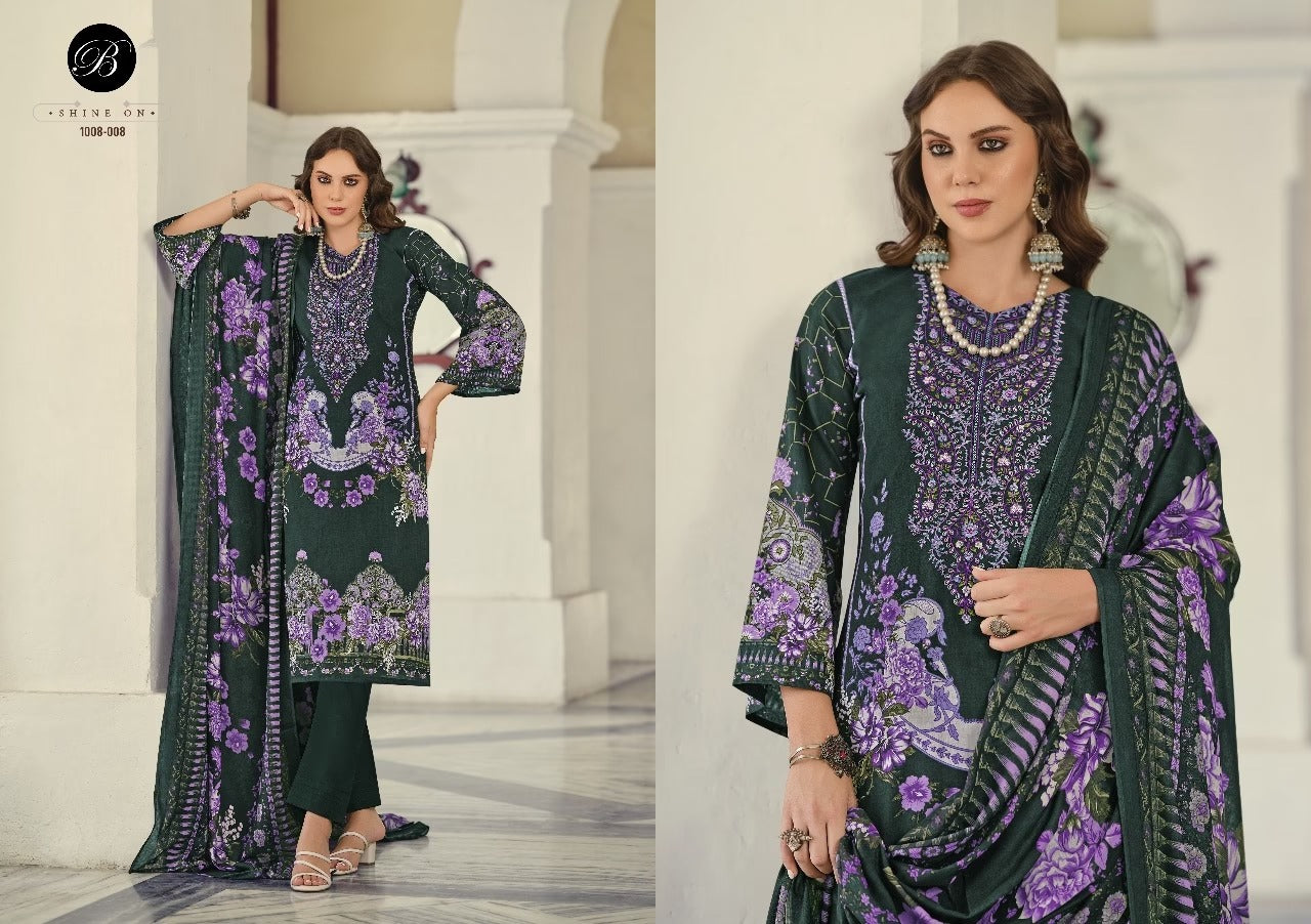 Belliza Naira Readymade Designer Suit - Heavy Lawn Stitched Salwar Kameez with Embroidery