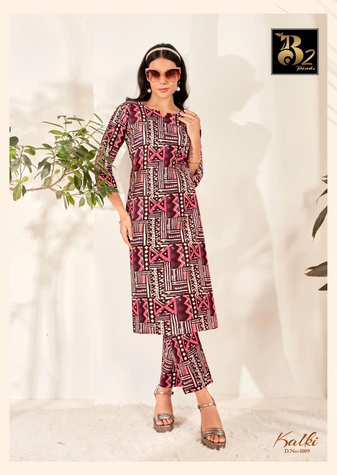 Kalki Trends  Cotton Printed Co-Ord Set for Women - Stylish Casual Wear Co-Ord