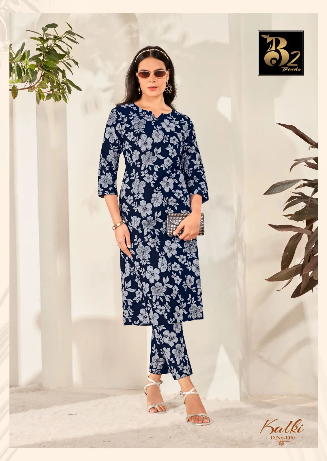 Kalki Trends  Cotton Printed Co-Ord Set for Women - Stylish Casual Wear Co-Ord