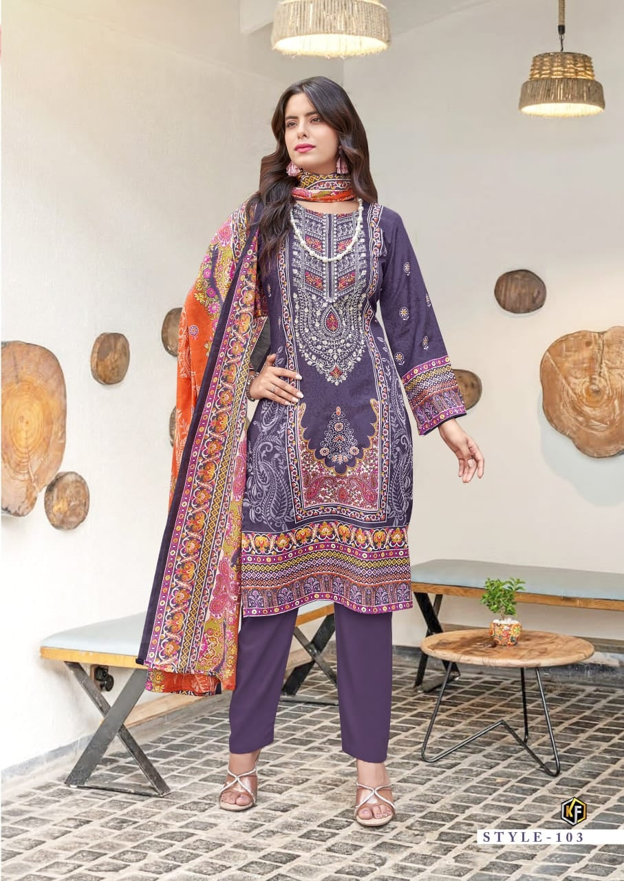 Keval Fab Jazmin- Premium Soft Cotton Readymade Pakistani Salwar Kameez