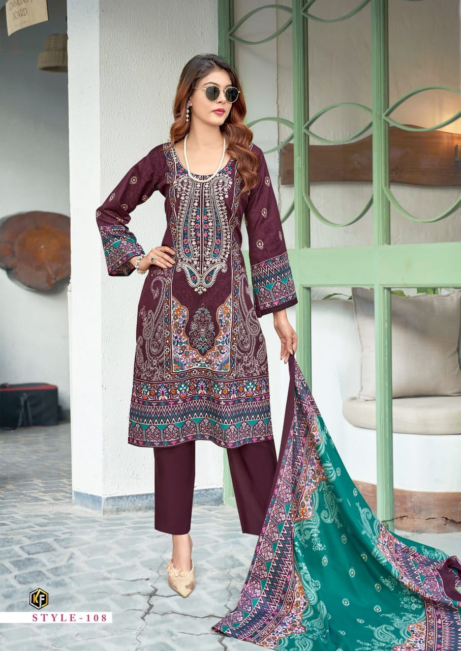 Keval Fab Jazmin- Premium Soft Cotton Readymade Pakistani Salwar Kameez