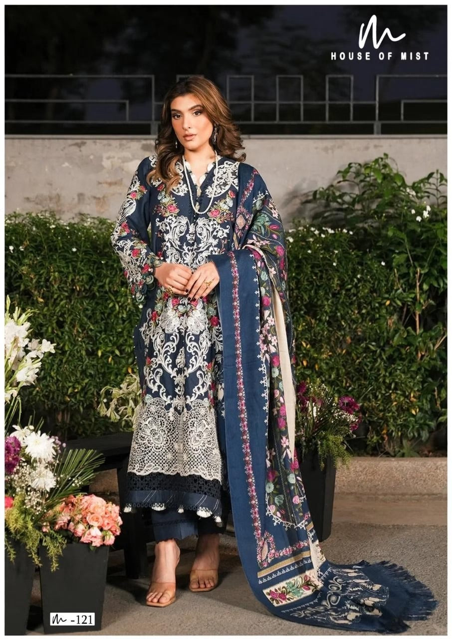 Ghazal Pure Cotton Unstitched Suit Set with Dupatta | Premium Cotton Dress Material