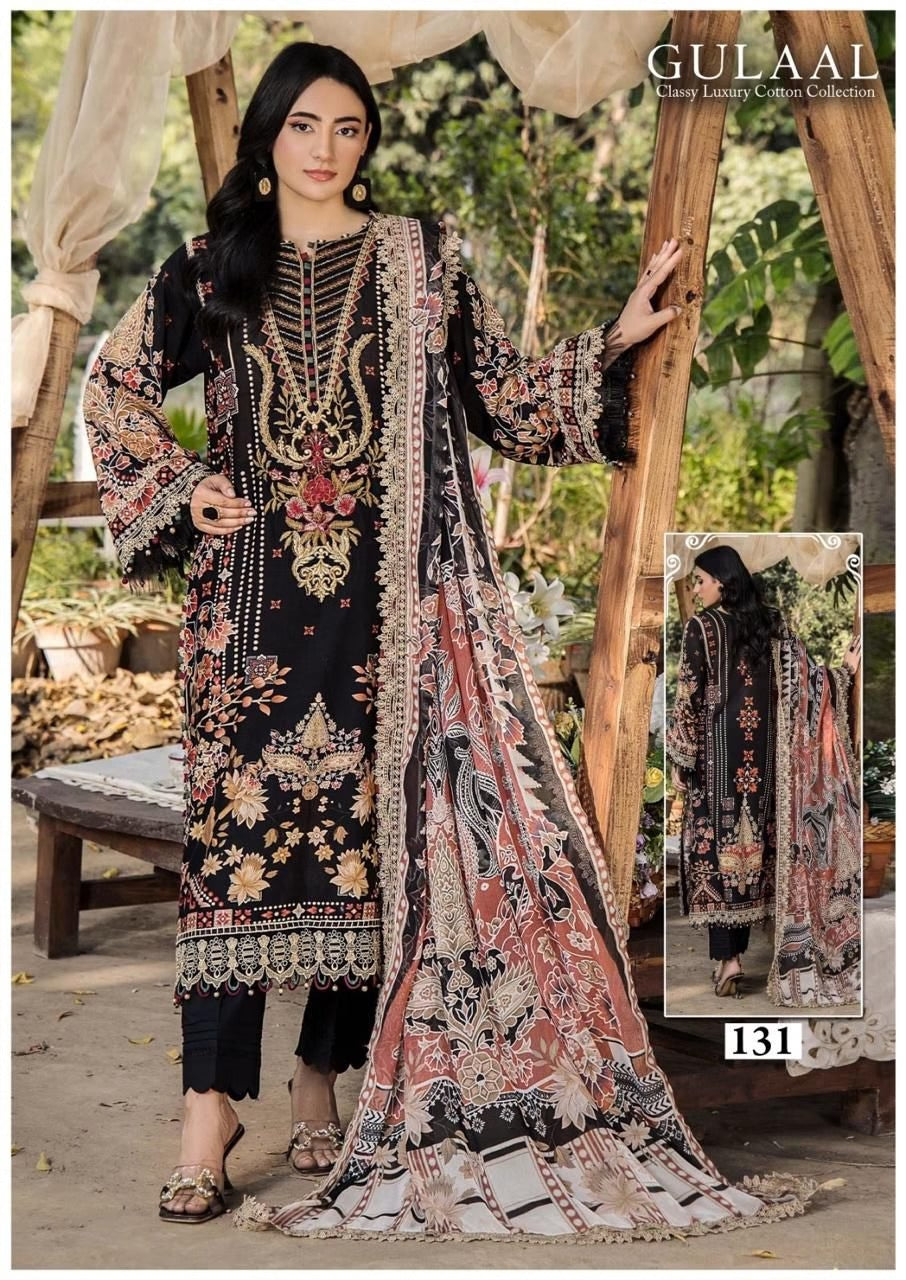 Gulaal Classy Luxury Cotton - Premium Pure Cotton Dress Material with Dupatta