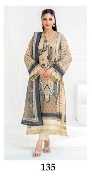 Pakistani Readymade Cotton Lawn Suit | Jade Chevron Exclusive Collection