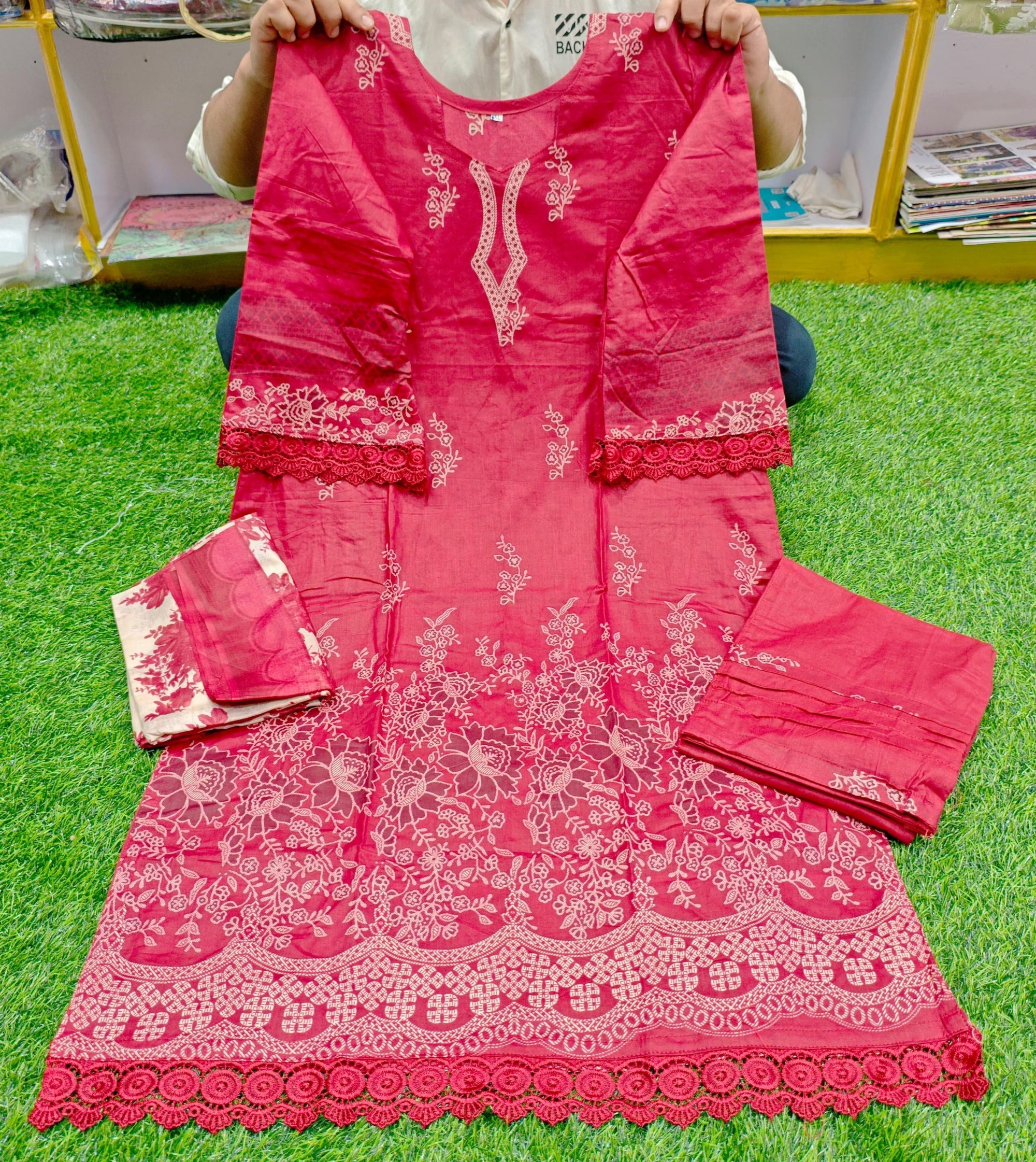 Pakistani Readymade Cotton Lawn Suit | Exclusive Collection