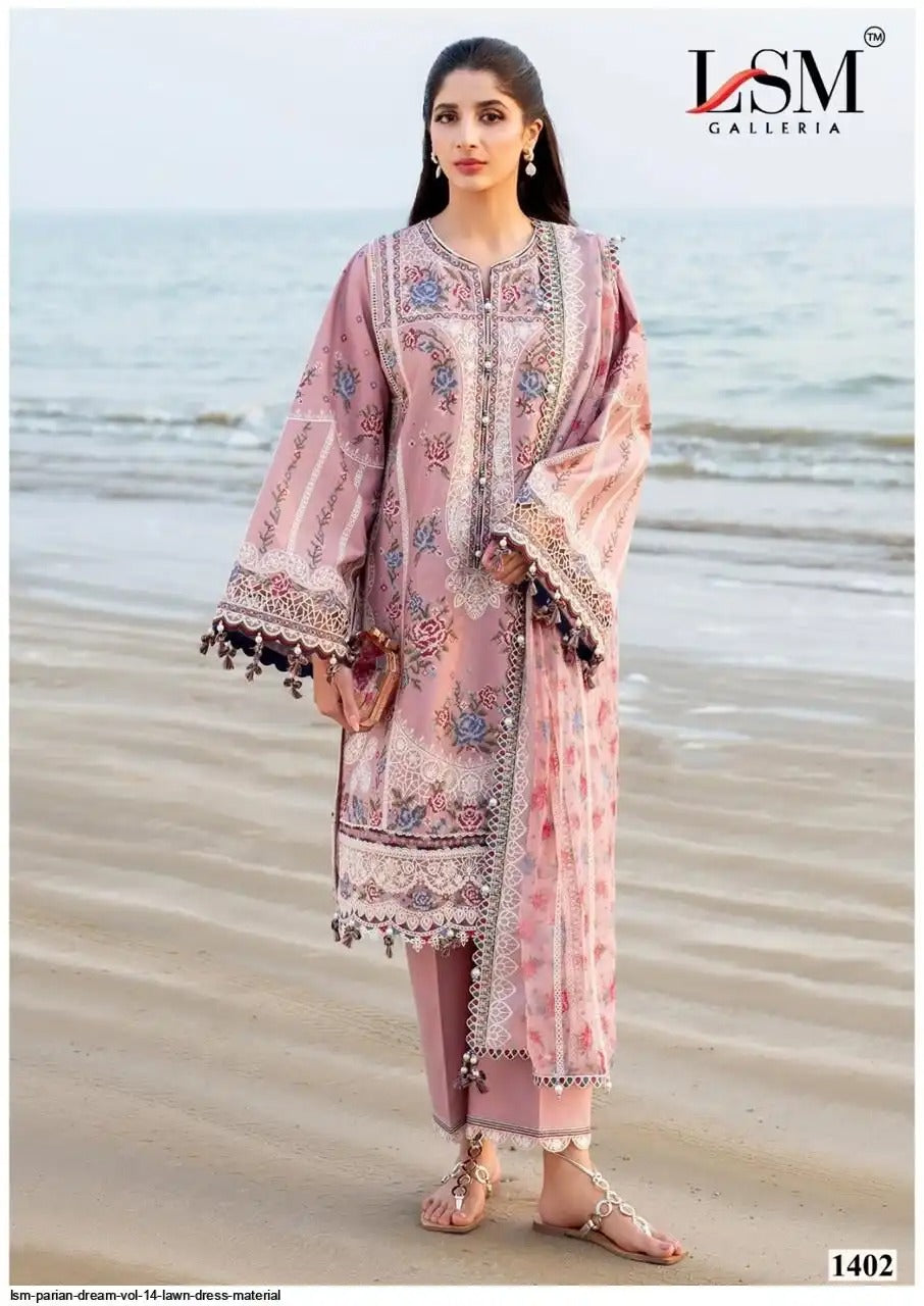 Parian Dream | Pure Heavy Lawn Cotton Suits | Pakistani Salwar Kameez Dress Material