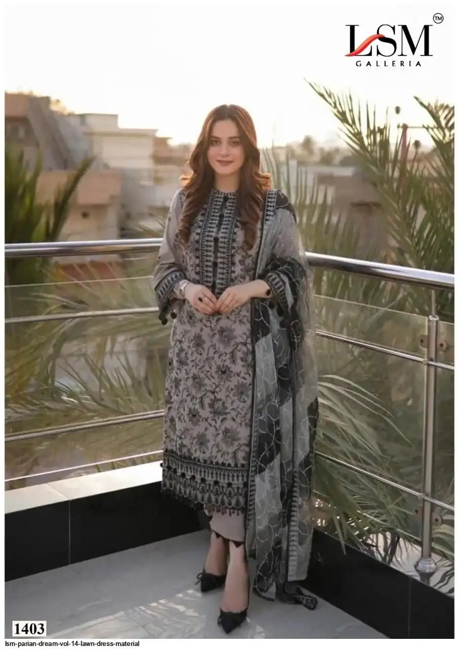 Parian Dream | Pure Heavy Lawn Cotton Suits | Pakistani Salwar Kameez Dress Material