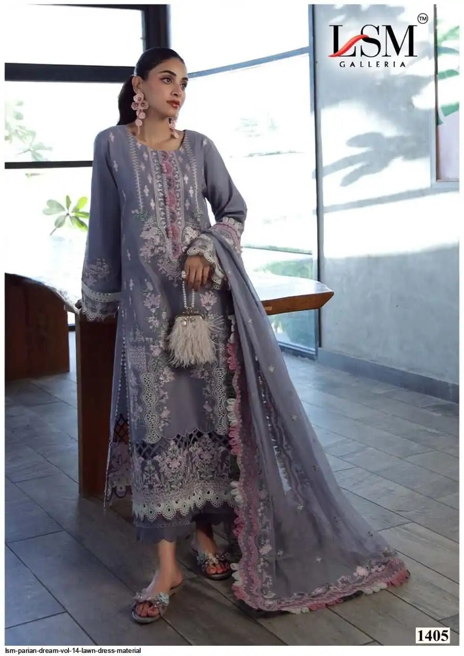 Parian Dream | Pure Heavy Lawn Cotton Suits | Pakistani Salwar Kameez Dress Material