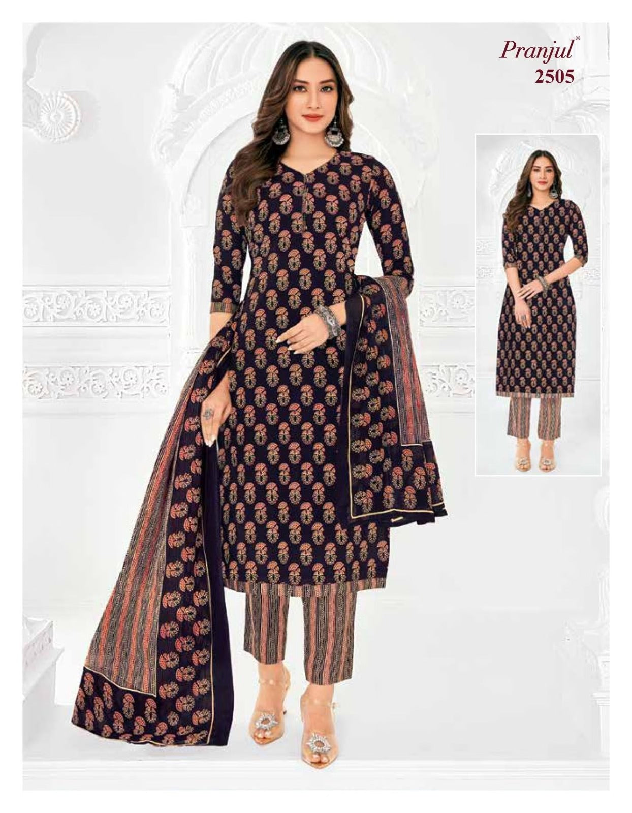 Pranjul Priyanka Readymade Cotton Suit Set