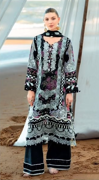 Gulahmed Tehreen - Pakistani Lawn Readymade Suit Set with Dupatta - Pure Cotton Lawn Fabric