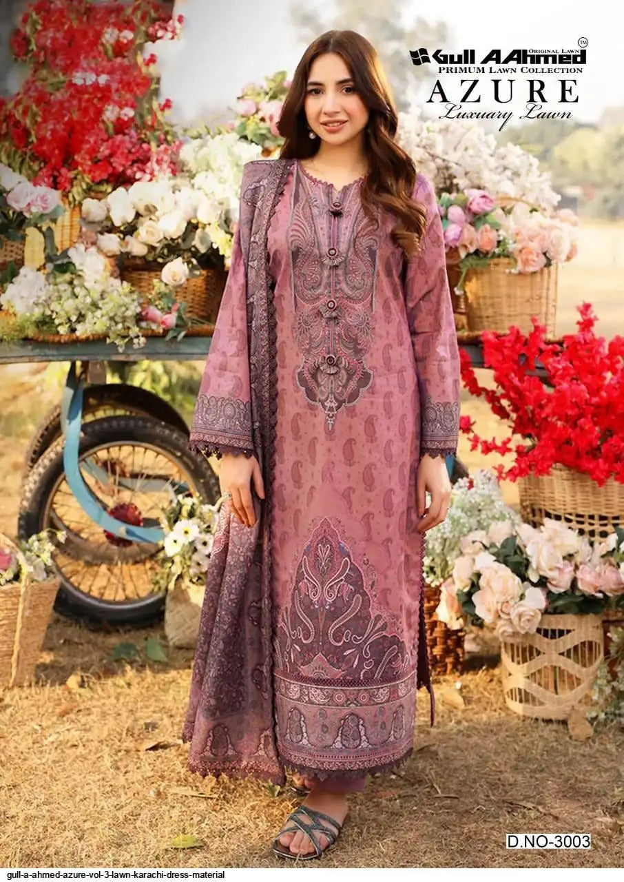 GULL A AHMED Azure | Premium Lawn Karachi Readymade Set