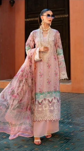 Gulahmed Tehreen - Pakistani Lawn Readymade Suit Set with Dupatta - Pure Cotton Lawn Fabric