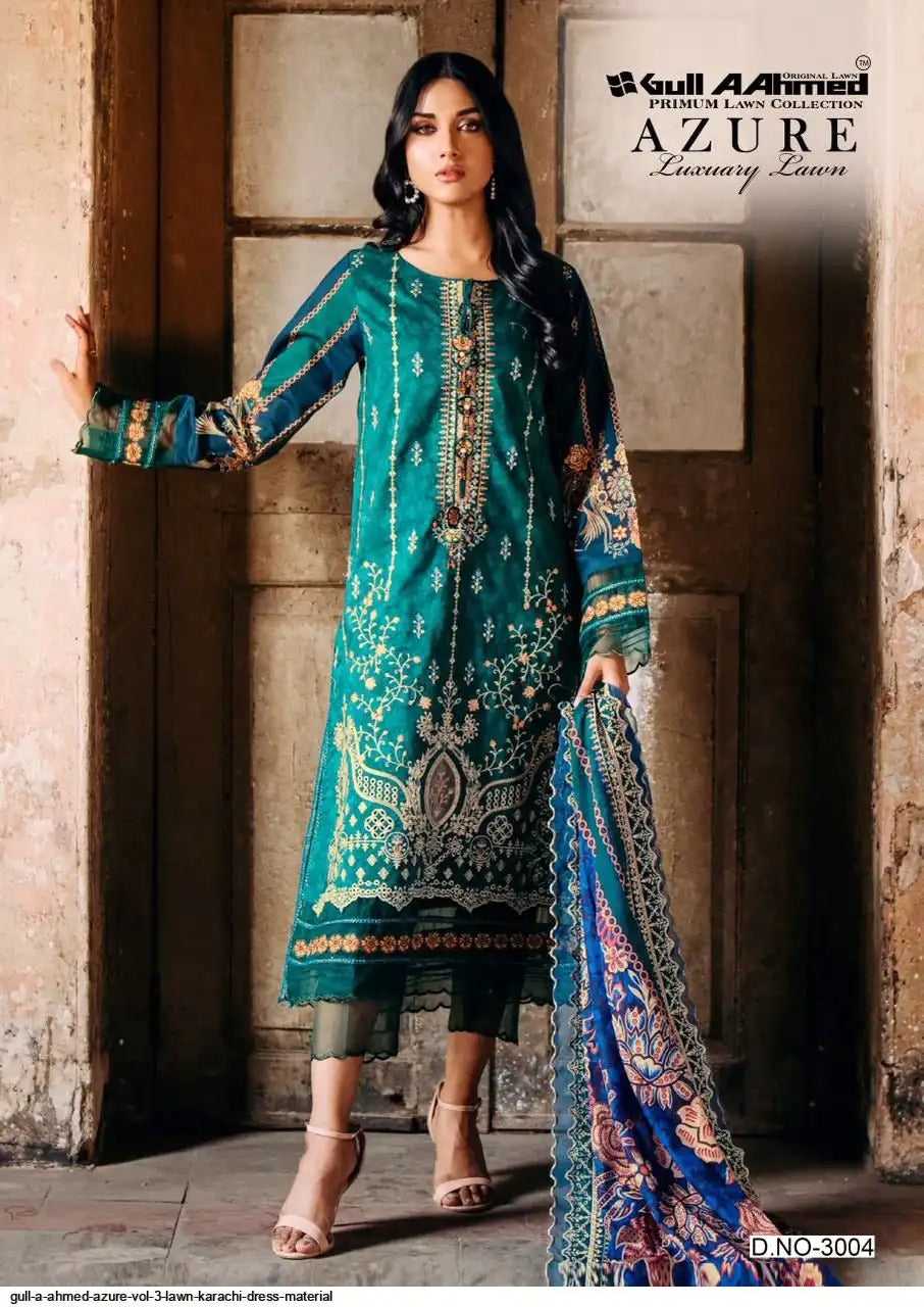 GULL A AHMED Azure | Premium Lawn Karachi Readymade Set