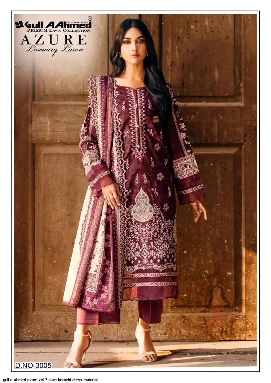 GULL A AHMED Azure | Premium Lawn Karachi Readymade Set