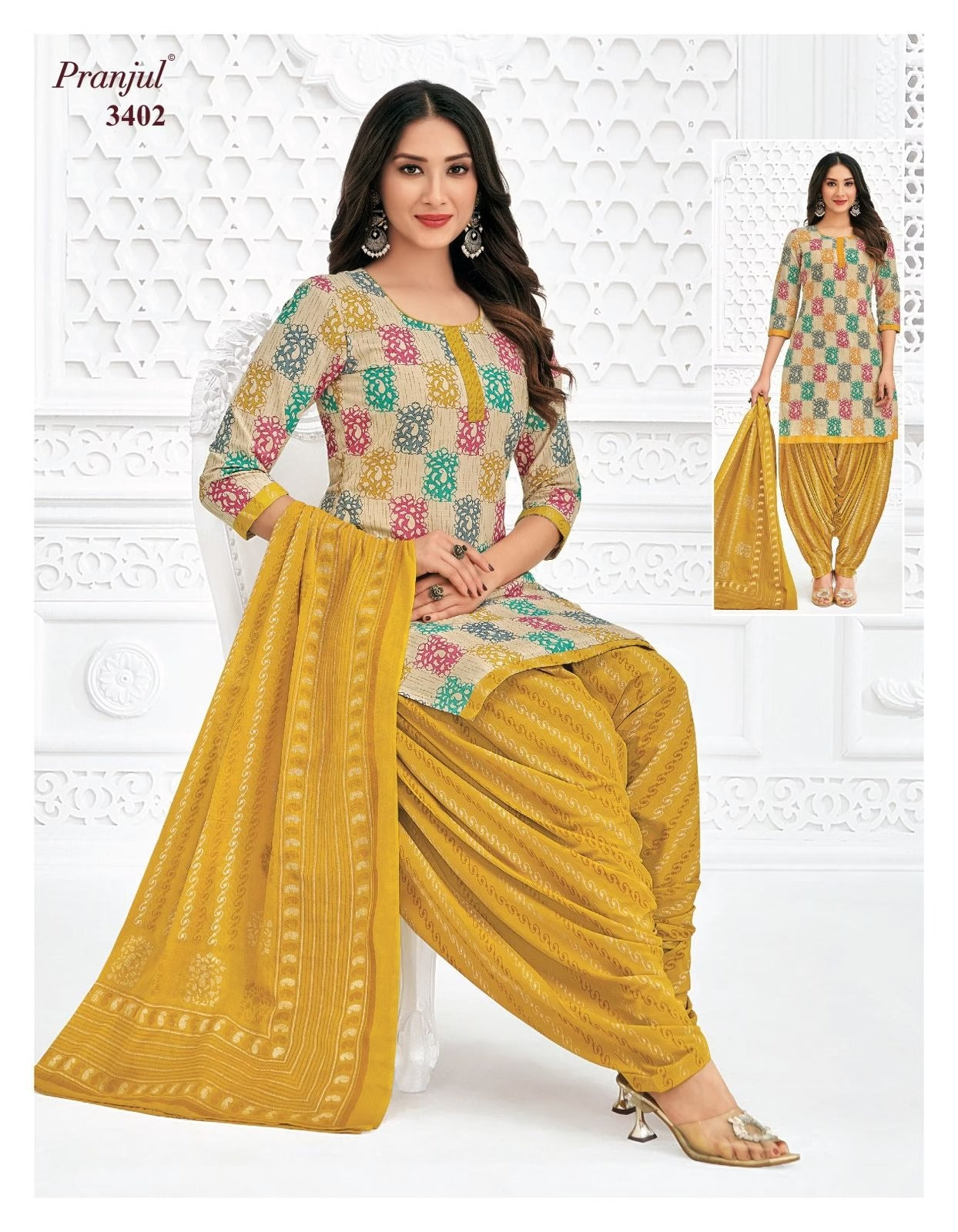 Pranjul Priyanshi Readymade Cotton Suit Collection | Stitched Kurta Pant Set for Women