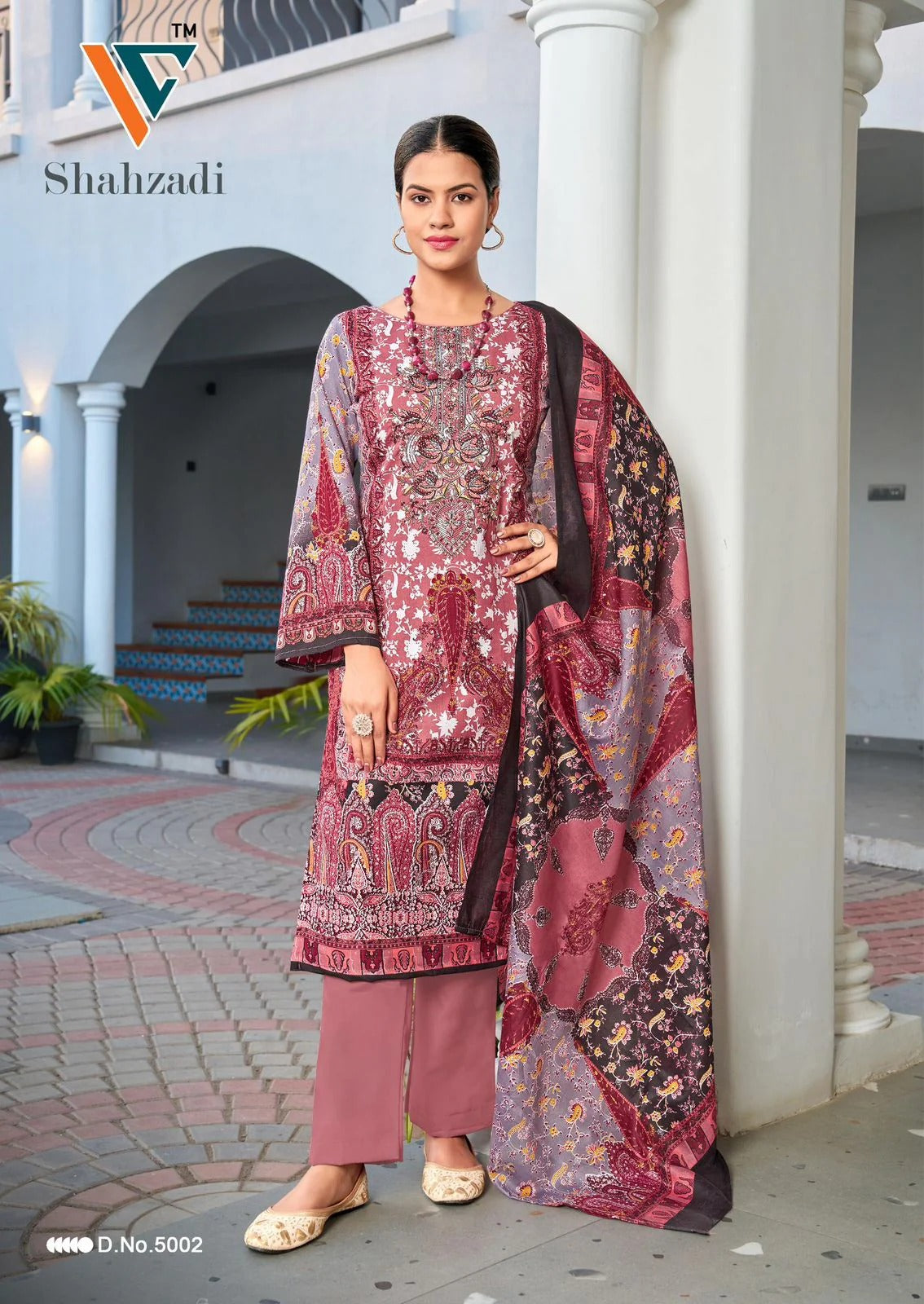 Shahzadi - Pure Cotton Readymade Suit for Women - Printed Salwar Kameez with Dupatta