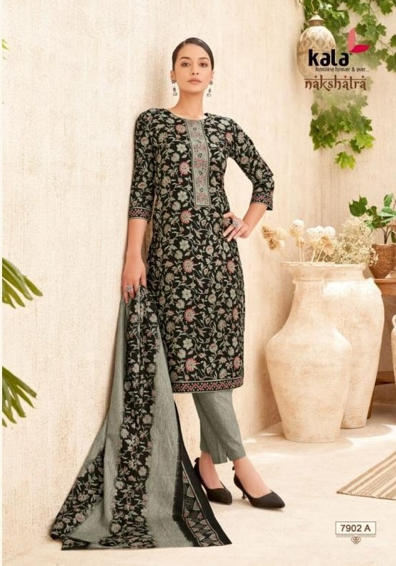 Kala Nakshatra - Cotton Printed Readymade Set - Premium Ethnic Wear