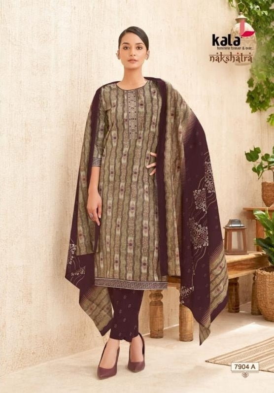 Kala Nakshatra - Cotton Printed Readymade Set - Premium Ethnic Wear
