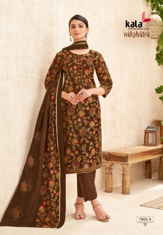 Kala Nakshatra - Cotton Printed Readymade Set - Premium Ethnic Wear