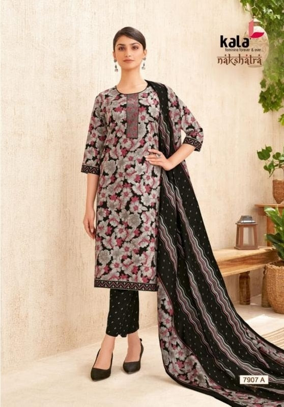 Kala Nakshatra - Cotton Printed Readymade Set - Premium Ethnic Wear