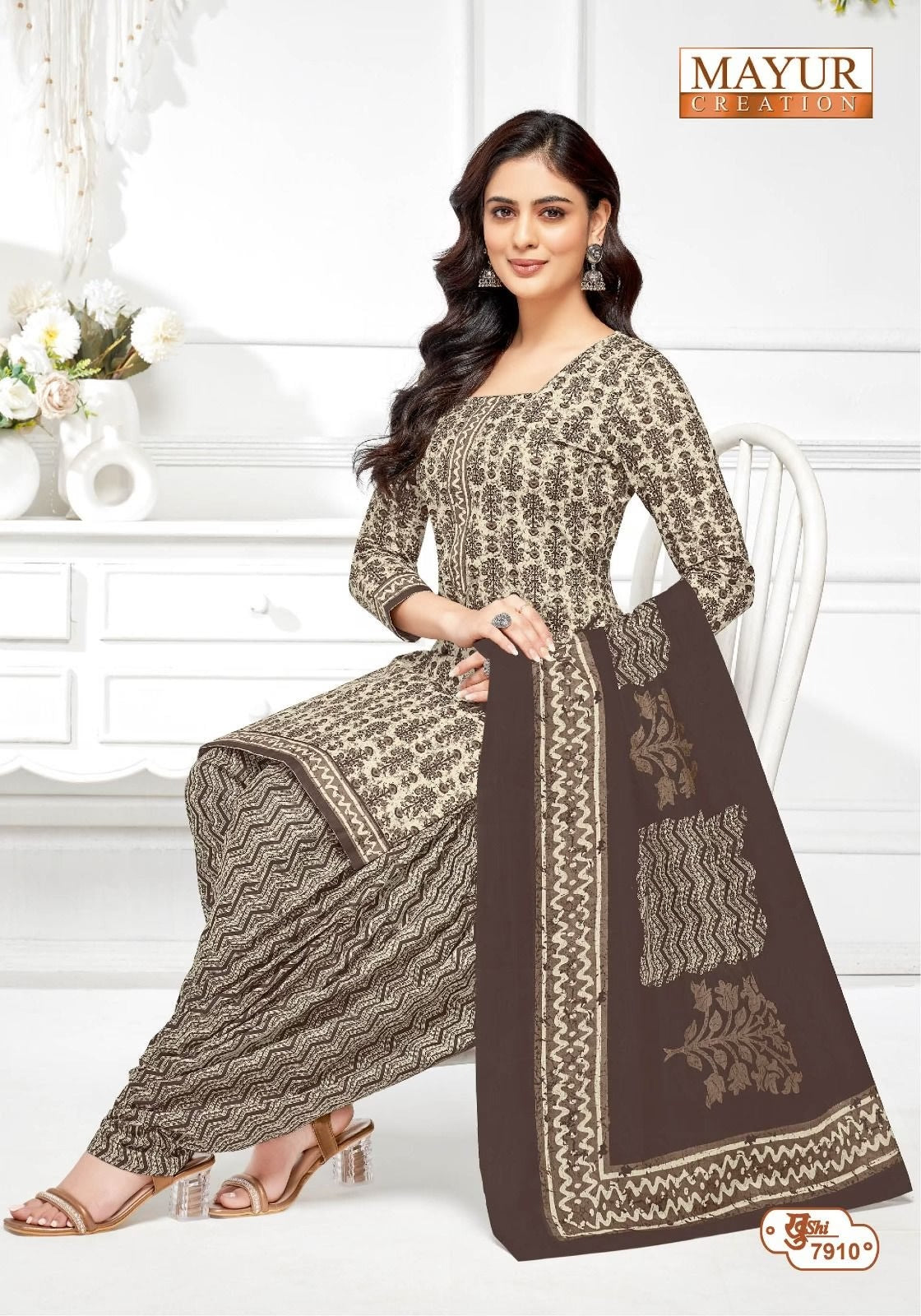 Pure Cotton Dress Material for Women | Unstitched Salwar Suit Set with Dupatta