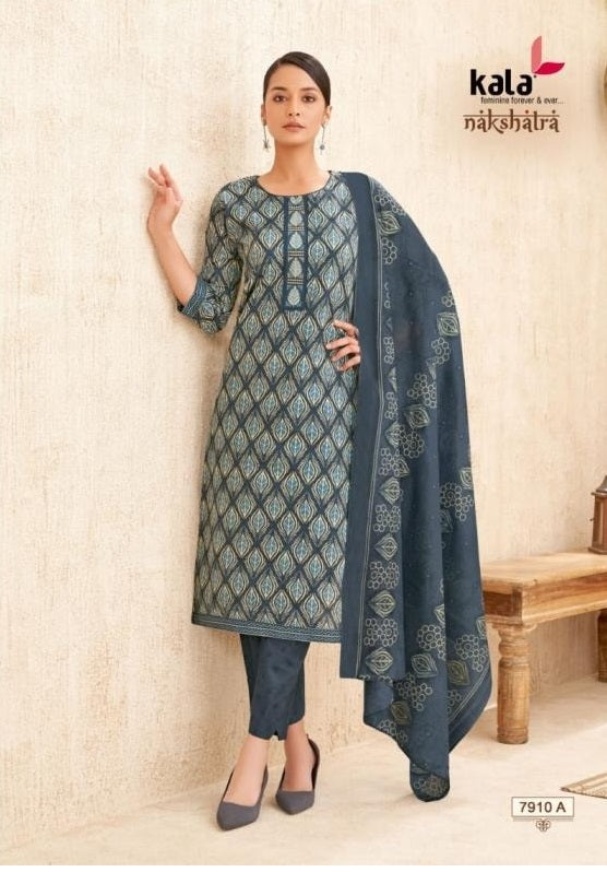 Kala Nakshatra - Cotton Printed Readymade Set - Premium Ethnic Wear