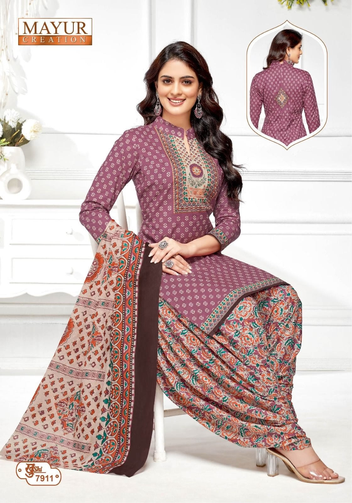 Pure Cotton Dress Material for Women | Unstitched Salwar Suit Set with Dupatta
