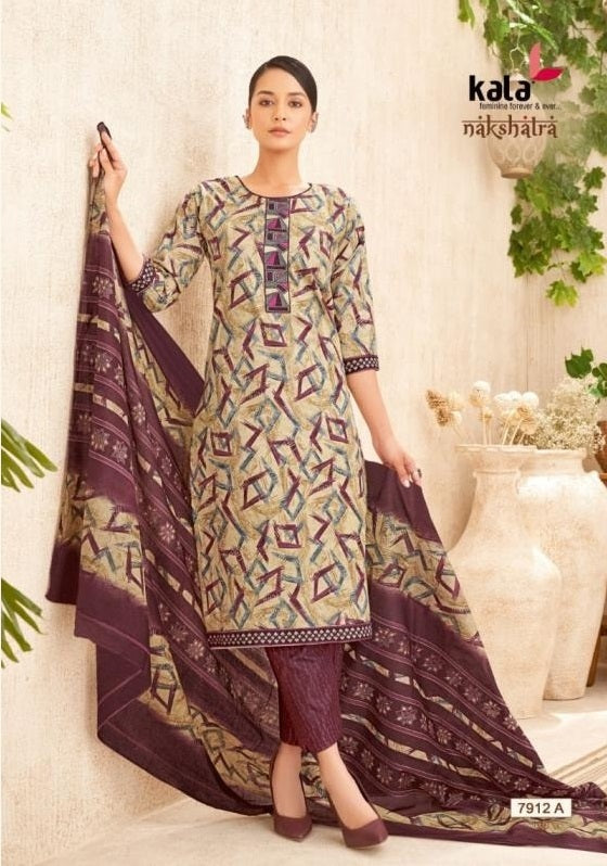 Kala Nakshatra - Cotton Printed Readymade Set - Premium Ethnic Wear