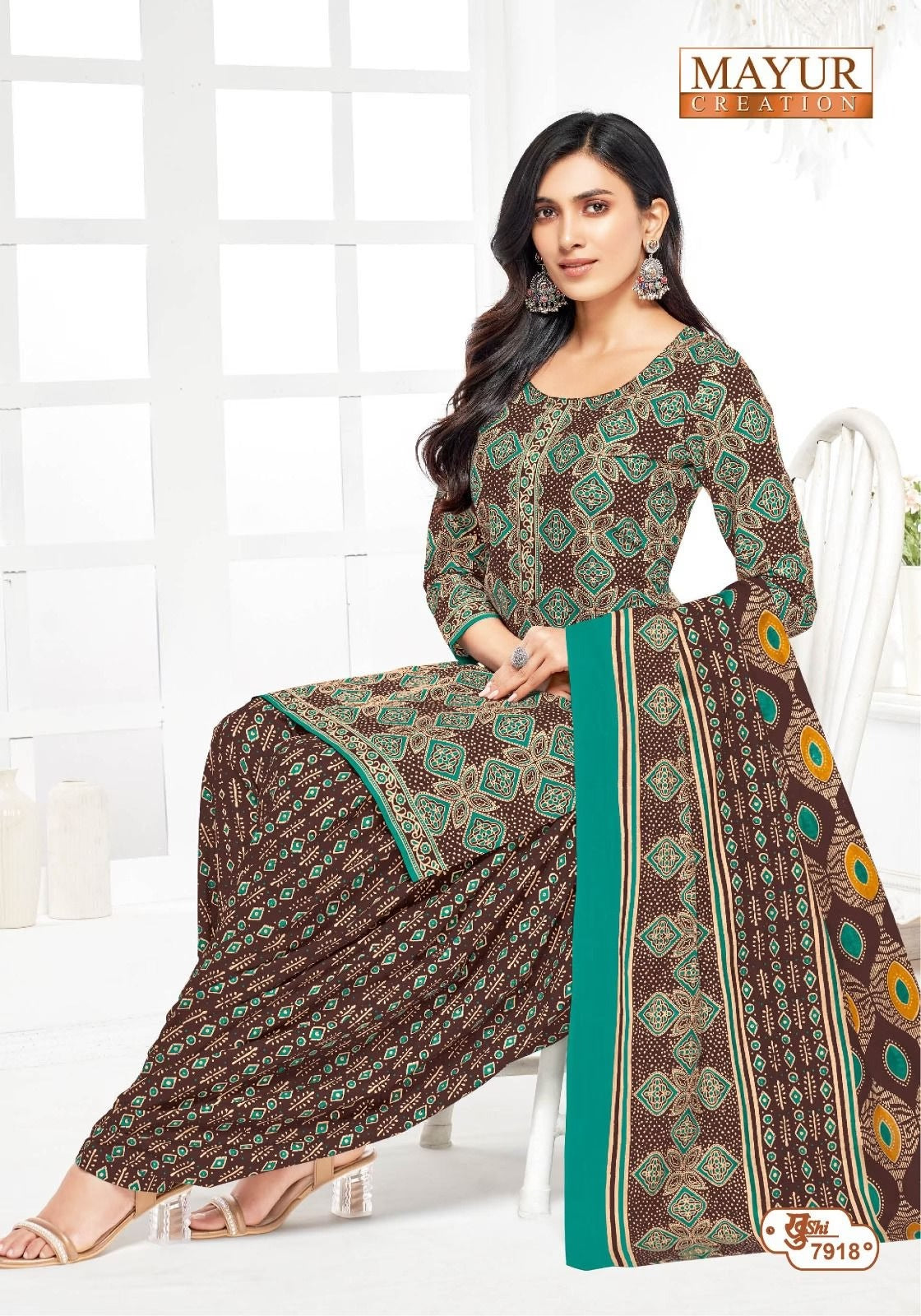 Pure Cotton Dress Material for Women | Unstitched Salwar Suit Set with Dupatta
