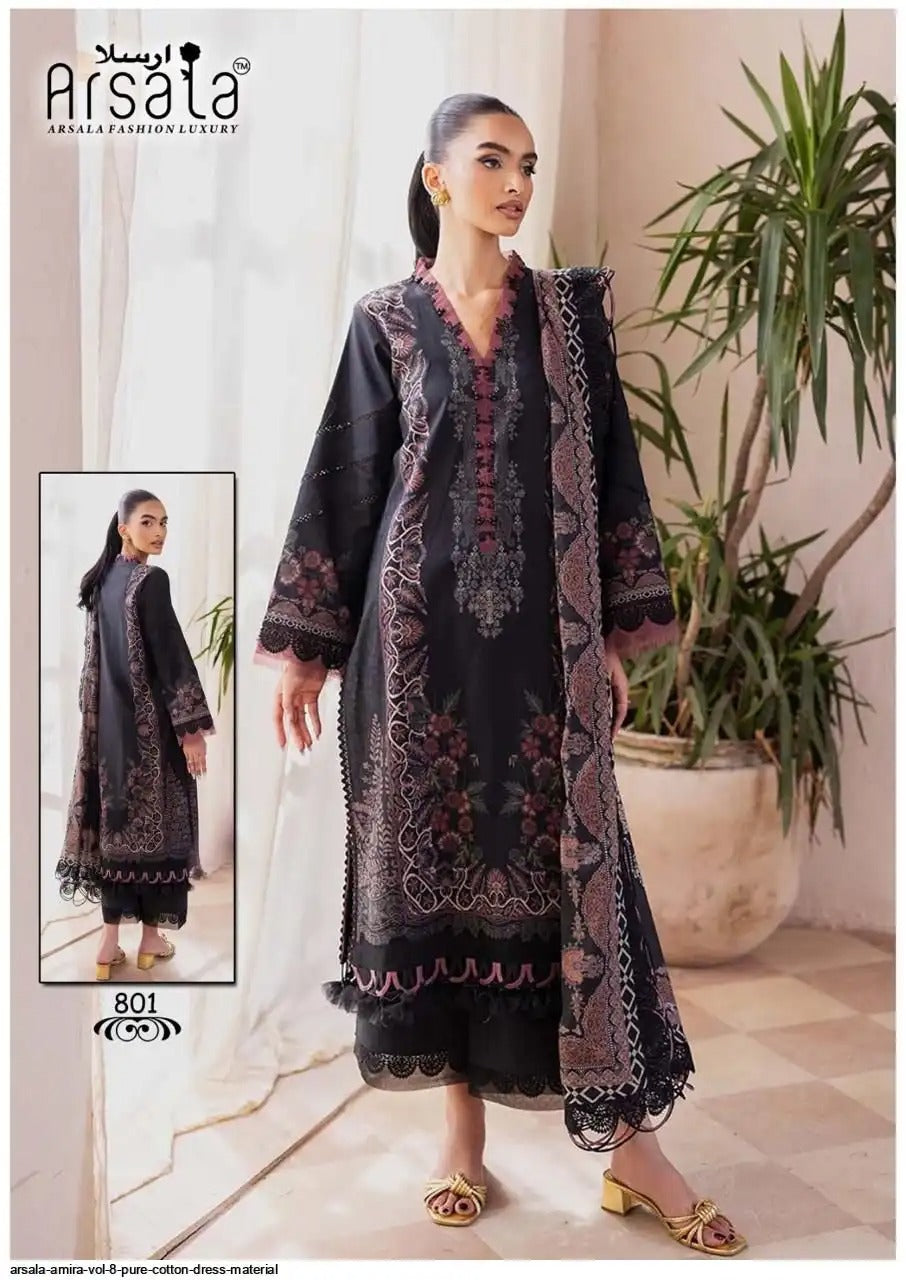 ARSALA Amira - Pure Cotton Readymade | Heavy Lawn Cotton Printed Readymade Suit